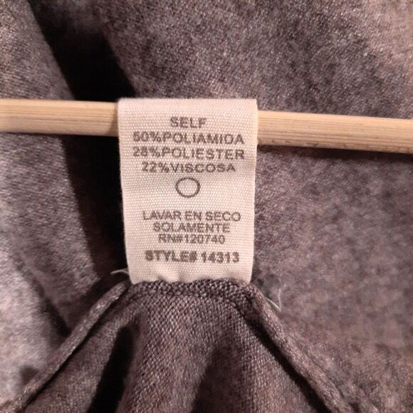 Hem & Thread Open Front Cardigan Sweater Size Large Waterfall Boho Chic Beige - Picture 10 of 11